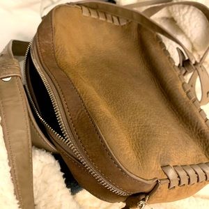 All Saints Suede Putter Handbag